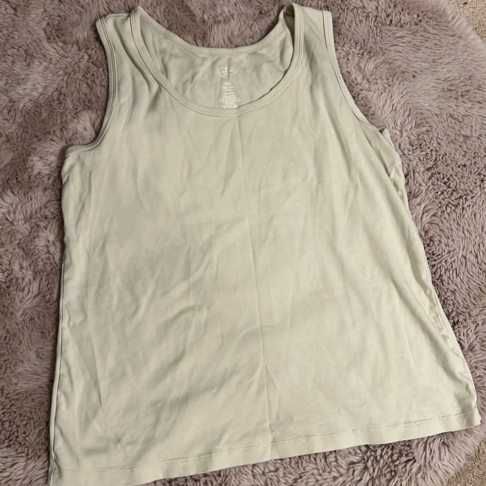 St. John’s Bay quality apparel cream tank